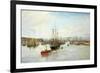 Entrance to Barry Dock, South Wales, 1897-William Lionel Wyllie-Framed Giclee Print