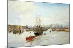 Entrance to Barry Dock, South Wales, 1897-William Lionel Wyllie-Mounted Giclee Print