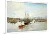 Entrance to Barry Dock, South Wales, 1897-William Lionel Wyllie-Framed Giclee Print