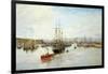 Entrance to Barry Dock, South Wales, 1897-William Lionel Wyllie-Framed Giclee Print