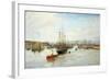 Entrance to Barry Dock, South Wales, 1897-William Lionel Wyllie-Framed Giclee Print