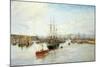 Entrance to Barry Dock, South Wales, 1897-William Lionel Wyllie-Mounted Giclee Print