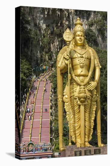 Entrance to Batu Caves, Kuala Lumpur, Malaysia-Paul Souders-Stretched Canvas