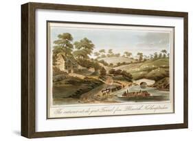 Entrance to Blisworth Tunnel, Grand Junction Canal, Northamptonshire, 1819. Artist: John Hassell-John Hassell-Framed Giclee Print