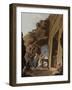 Entrance to Burial Chamber at Sphinx of Giza, Engraving-Luigi Mayer-Framed Giclee Print