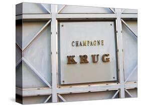 Entrance to Champagne Krug, Reims, Champagne, Marne, Ardennes, France-Per Karlsson-Stretched Canvas