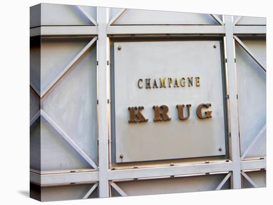 Entrance to Champagne Krug, Reims, Champagne, Marne, Ardennes, France-Per Karlsson-Stretched Canvas