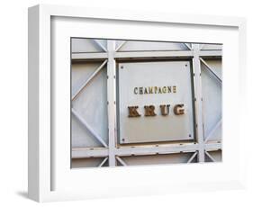 Entrance to Champagne Krug, Reims, Champagne, Marne, Ardennes, France-Per Karlsson-Framed Photographic Print