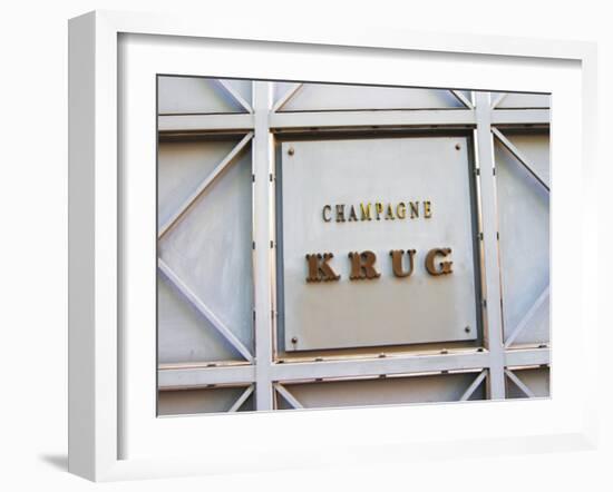 Entrance to Champagne Krug, Reims, Champagne, Marne, Ardennes, France-Per Karlsson-Framed Photographic Print