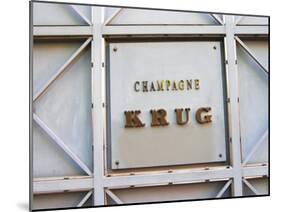 Entrance to Champagne Krug, Reims, Champagne, Marne, Ardennes, France-Per Karlsson-Mounted Photographic Print