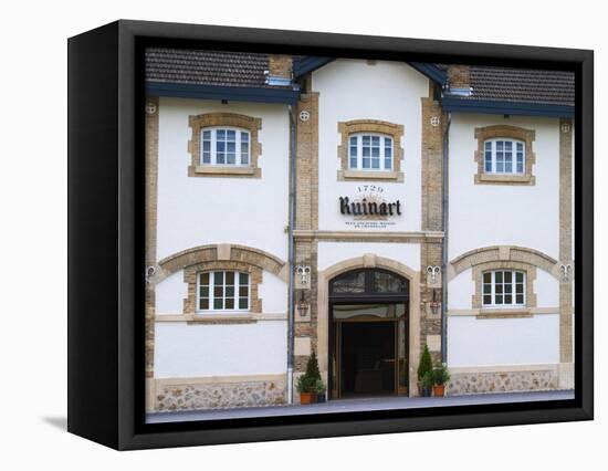 Entrance to Champagne Ruinart and Facade of Winery Building, Reims, Marne, France-Per Karlsson-Framed Stretched Canvas