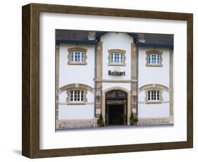 Entrance to Champagne Ruinart and Facade of Winery Building, Reims, Marne, France-Per Karlsson-Framed Photographic Print