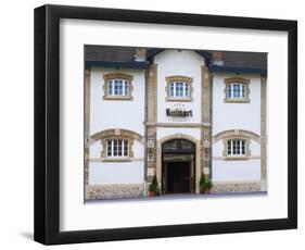 Entrance to Champagne Ruinart and Facade of Winery Building, Reims, Marne, France-Per Karlsson-Framed Photographic Print