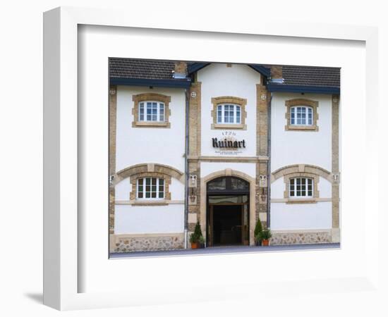 Entrance to Champagne Ruinart and Facade of Winery Building, Reims, Marne, France-Per Karlsson-Framed Photographic Print