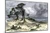 Entrance to Chesapeake Bay, as it Appeared to Early Explorers and Colonists-null-Mounted Giclee Print