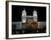 Entrance to Convento de San Francisco at night, Plaza De San Francisco, Quito, Ecuador-null-Framed Photographic Print