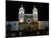 Entrance to Convento de San Francisco at night, Plaza De San Francisco, Quito, Ecuador-null-Mounted Photographic Print