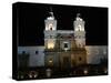 Entrance to Convento de San Francisco at night, Plaza De San Francisco, Quito, Ecuador-null-Stretched Canvas