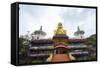 Entrance to Dambulla Museum with Caves Beyond, Dambulla, Sri Lanka, Asia-Charlie-Framed Stretched Canvas