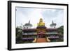 Entrance to Dambulla Museum with Caves Beyond, Dambulla, Sri Lanka, Asia-Charlie-Framed Photographic Print