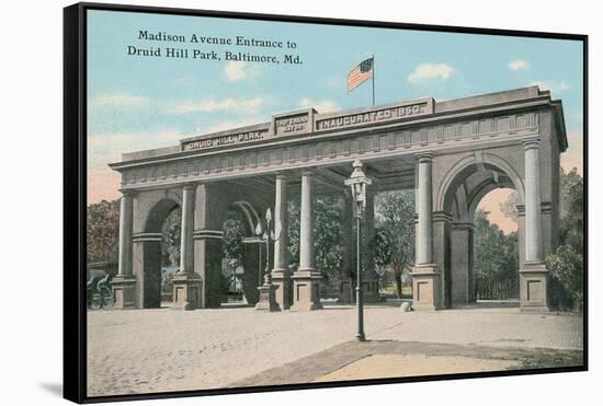 Entrance to Druid Hill Park, Baltimore-null-Framed Stretched Canvas