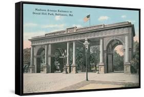 Entrance to Druid Hill Park, Baltimore-null-Framed Stretched Canvas