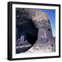 Entrance to Fingal's Cave, Columnar Basalt Rock, Island of Staffa, Inner Hebrides-Geoff Renner-Framed Photographic Print