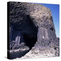 Entrance to Fingal's Cave, Columnar Basalt Rock, Island of Staffa, Inner Hebrides-Geoff Renner-Stretched Canvas