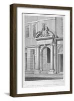 Entrance to Girdlers' Hall, Basinghall Street, City of London, 1830-John Greig-Framed Giclee Print