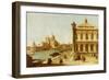 Entrance to Grand Canal, Venice, with Piazzetta and the Church of Santa Maria Della Salute-Canaletto-Framed Giclee Print