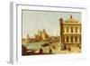 Entrance to Grand Canal, Venice, with Piazzetta and the Church of Santa Maria Della Salute-Canaletto-Framed Giclee Print