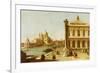 Entrance to Grand Canal, Venice, with Piazzetta and the Church of Santa Maria Della Salute-Canaletto-Framed Giclee Print