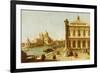 Entrance to Grand Canal, Venice, with Piazzetta and the Church of Santa Maria Della Salute-Canaletto-Framed Giclee Print