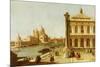 Entrance to Grand Canal, Venice, with Piazzetta and the Church of Santa Maria Della Salute-Canaletto-Mounted Giclee Print