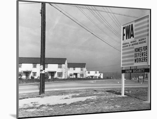 Entrance to Greenbelt-John Vachon-Mounted Photographic Print