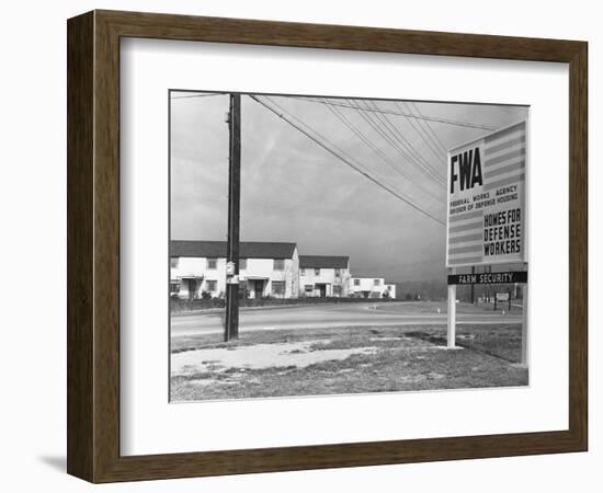 Entrance to Greenbelt-John Vachon-Framed Photographic Print