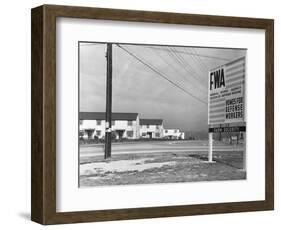 Entrance to Greenbelt-John Vachon-Framed Photographic Print