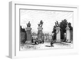Entrance to Hampton Court Palace, 1880-Robert Taylor Pritchett-Framed Giclee Print