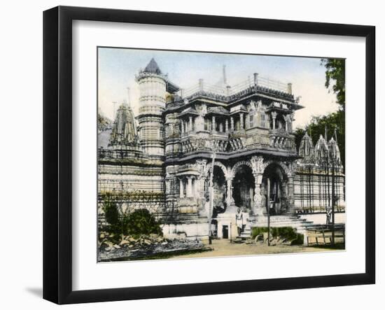 Entrance to Huthi Singh's Tomb, Ahmedabad, India, Early 20th Century-null-Framed Giclee Print