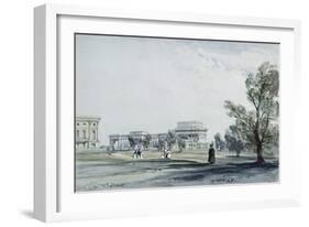 Entrance to Hyde Park at Hyde Park Corner-William Clark-Framed Giclee Print
