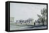 Entrance to Hyde Park at Hyde Park Corner-William Clark-Framed Stretched Canvas