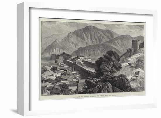 Entrance to Kalgan Through the Great Wall of China-null-Framed Giclee Print