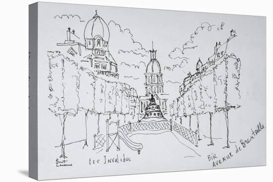 Entrance to Les Invalides, Paris, France-Richard Lawrence-Stretched Canvas