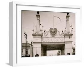 Entrance to Luna Park, Coney Island, N.Y.-null-Framed Photo