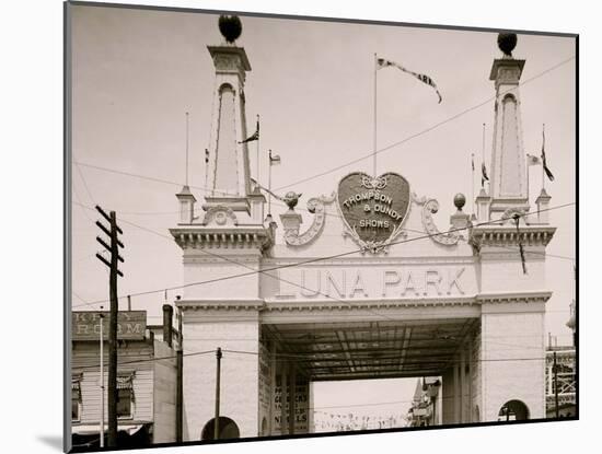 Entrance to Luna Park, Coney Island, N.Y.-null-Mounted Photo