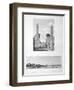 Entrance to Luxor Temple, and View of Louqsor, 1802-Baltard-Framed Giclee Print