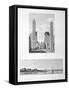 Entrance to Luxor Temple, and View of Louqsor, 1802-Baltard-Framed Stretched Canvas