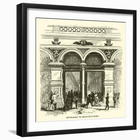 Entrance to Main Building-null-Framed Giclee Print