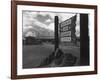 Entrance to Manzanar Relocation Center-Ansel Adams-Framed Photo