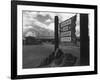 Entrance to Manzanar Relocation Center-Ansel Adams-Framed Photo